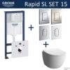 Grohe Rapid SL Toiletset Set15 B&W Zero Rim-ex Met Grohe Arena Of Skate Drukplaat -Geberiter Meubels Geschaft toiletset grohe rapid sl set15