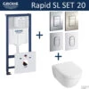 Grohe Rapid SL Toiletset Set20 Villeroy & Boch Subway 2.0 Diepspoel Met Grohe Arena Of Skate Drukplaat -Geberiter Meubels Geschaft toiletset grohe rapid sl set20