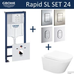 Grohe Rapid SL Toiletset Set24 Wiesbaden Vesta Rimless 52 Cm Met Grohe Arena Of Skate Drukplaat