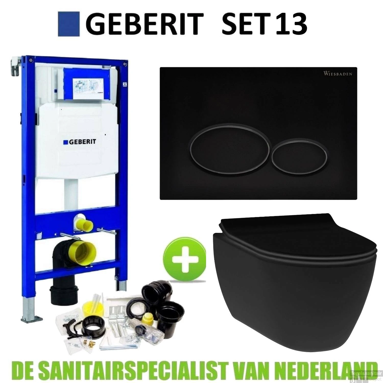 Geberit UP320 Toiletset Set13 Idevit Alfa Matzwart Randloos Met Matzwarte Drukplaat 3 Geberit UP320 Toiletset Set13 Idevit Alfa Matzwart Randloos Met Matzwarte Drukplaat