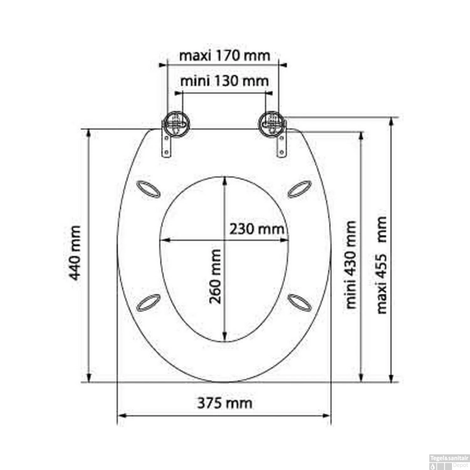 Toiletzitting Allibert Decor New York 37,3x5,6x44,8 Cm MDF Inox Scharnieren 5 Toiletzitting Allibert Decor New York 37,3x5,6x44,8 Cm MDF Inox Scharnieren - Afbeelding 3