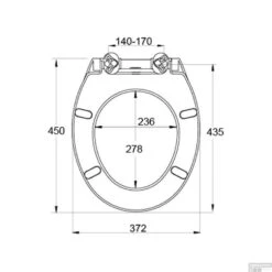 Toiletzitting Allibert Mila Afklikbaar 37,2x5,2x45 Cm Soft-Close Kunststof Wit -Geberiter Meubels Geschaft toiletzitting allibert mila glanzend wit tech