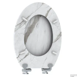 Toiletzitting Allibert Naturo 36,7x5x45 Cm Wit Marmer -Geberiter Meubels Geschaft toiletzitting allibert naturo 36 7x5x45 cm wit marmer sfeer3