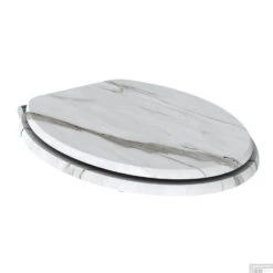 Toiletzitting Allibert Naturo 36,7x5x45 Cm Wit Marmer -Geberiter Meubels Geschaft toiletzitting allibert naturo 36 7x5x45 cm wit marmer sfeer4