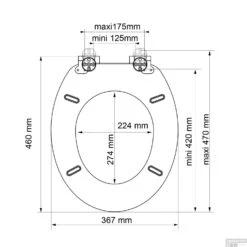Toiletzitting Allibert Naturo 36,7x5x45 Cm Wit Marmer -Geberiter Meubels Geschaft toiletzitting allibert naturo 36 7x5x45 cm wit marmer tec