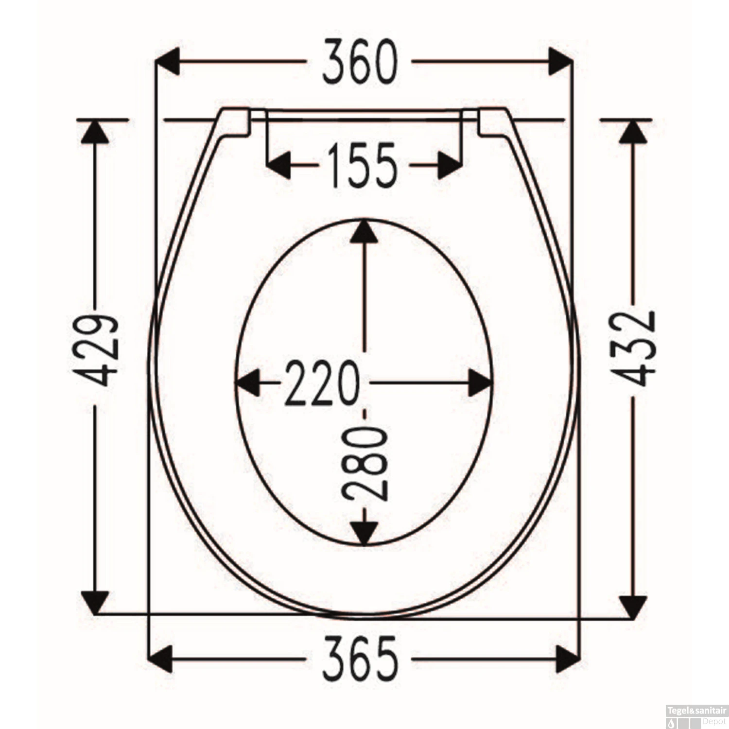 Toiletzitting Cedo Mojave Beach Duroplast Softclose Zwart 4 Toiletzitting Cedo Mojave Beach Duroplast Softclose Zwart - Afbeelding 2