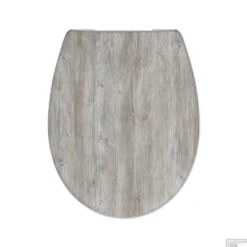 Toiletzitting Cedo Ponderosa Pine Softclose Houtlook Grijs