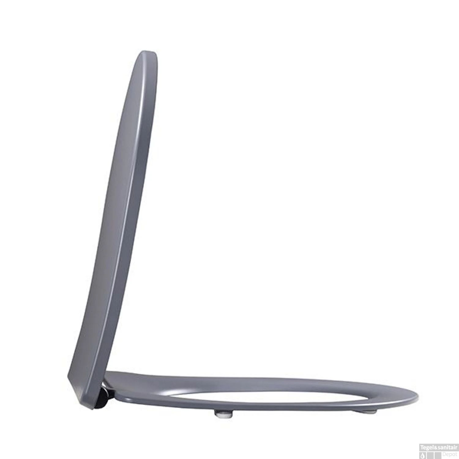 Toiletzitting Met Deksel Boss & Wessing Fair One Touch Mat Grijs - Afbeelding 5