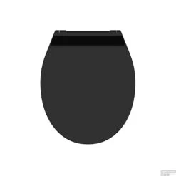 Toiletzitting Schutte Slim Black Ultra Dun Afklikbaar Soft Close Zwart Verstelbaar HoH 7 Tot 19 Cm -Geberiter Meubels Geschaft toiletzitting schutte slim black ultra dun afklikbaar soft close zwart detail