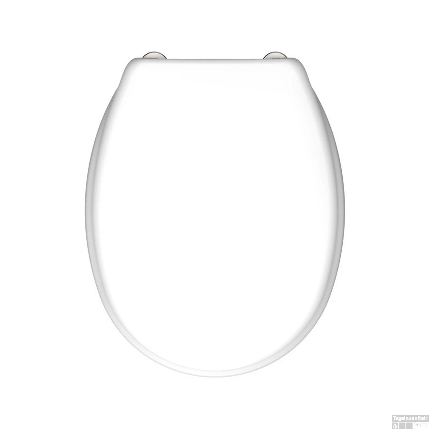 Toiletzitting Schutte White Duroplast RVS Scharnieren Gelakt Wit 7 Toiletzitting Schutte White Duroplast RVS Scharnieren Gelakt Wit - Afbeelding 5