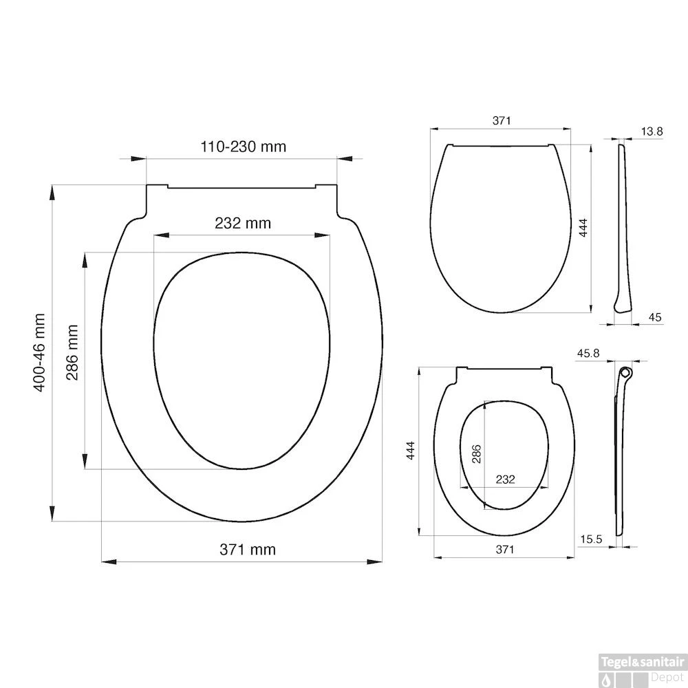 Toiletzitting Tiger Pasadena Thermoplast Softclose Quickrelease Wit 11 Toiletzitting Tiger Pasadena Thermoplast Softclose Quickrelease Wit - Afbeelding 9