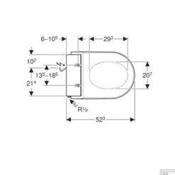 Toiletzitting Met Onderdouche Geberit AquaClean Tuma Classic Alpien Wit -Geberiter Meubels Geschaft toiletzitting tuma classic geberit wit tech1
