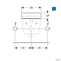 Toiletzitting Met Onderdouche Geberit AquaClean Tuma Classic Alpien Wit -Geberiter Meubels Geschaft toiletzitting tuma classic geberit wit tech2