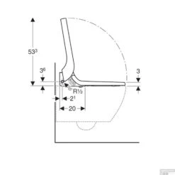 Toiletzitting Met Onderdouche Geberit AquaClean Tuma Classic Alpien Wit -Geberiter Meubels Geschaft toiletzitting tuma classic geberit wit tech3