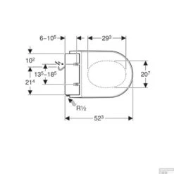 Toiletzitting Met Onderdouche Geberit AquaClean Tuma Comfort Glas Wit -Geberiter Meubels Geschaft toiletzitting tuma comfort geberit alpien wit tech1 2