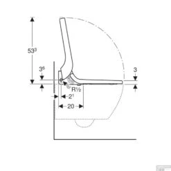 Toiletzitting Met Onderdouche Geberit AquaClean Tuma Comfort Alpien Wit -Geberiter Meubels Geschaft toiletzitting tuma comfort geberit alpien wit tech3