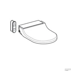 Toiletzitting Met Onderdouche Geberit AquaClean Tuma Comfort Geborsteld RVS -Geberiter Meubels Geschaft toiletzitting tuma comfort geberit alpien wit tech 1