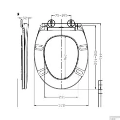 Toiletzitting Wiesbaden Malta One Touch Softclose Mat Zwart -Geberiter Meubels Geschaft toiletzitting wiesbaden malta one touch softclose mat zwart tech