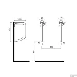 Urinoirscherm Schaamschot Sapho 60x36 Cm Keramiek Wit -Geberiter Meubels Geschaft tp660 urinoirscherm schaamschot sapho 60x36 cm keramiek wit tech