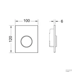 Urinoir Set Salenzi Hung Achterinlaat Mat Zwart Met TECE Loop Drukplaat Kunststof -Geberiter Meubels Geschaft urinoir bedieningsplaat tece loop kunststof 10x12 cm glanzend chroom tech 1 1