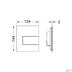 Urinoir Set Salenzi Hung Achterinlaat Mat Wit Met TECE Square Drukplaat Glas -Geberiter Meubels Geschaft urinoir bedieningsplaat tece square metaal glanzend wit 124x144 cm tech 1