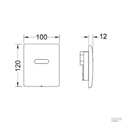 Urinoir Inbouw Set TECE Elektronisch Tbv Urinoir Met Achteringang -Geberiter Meubels Geschaft urinoir inbouw set tbv urinoir met achteringang 3