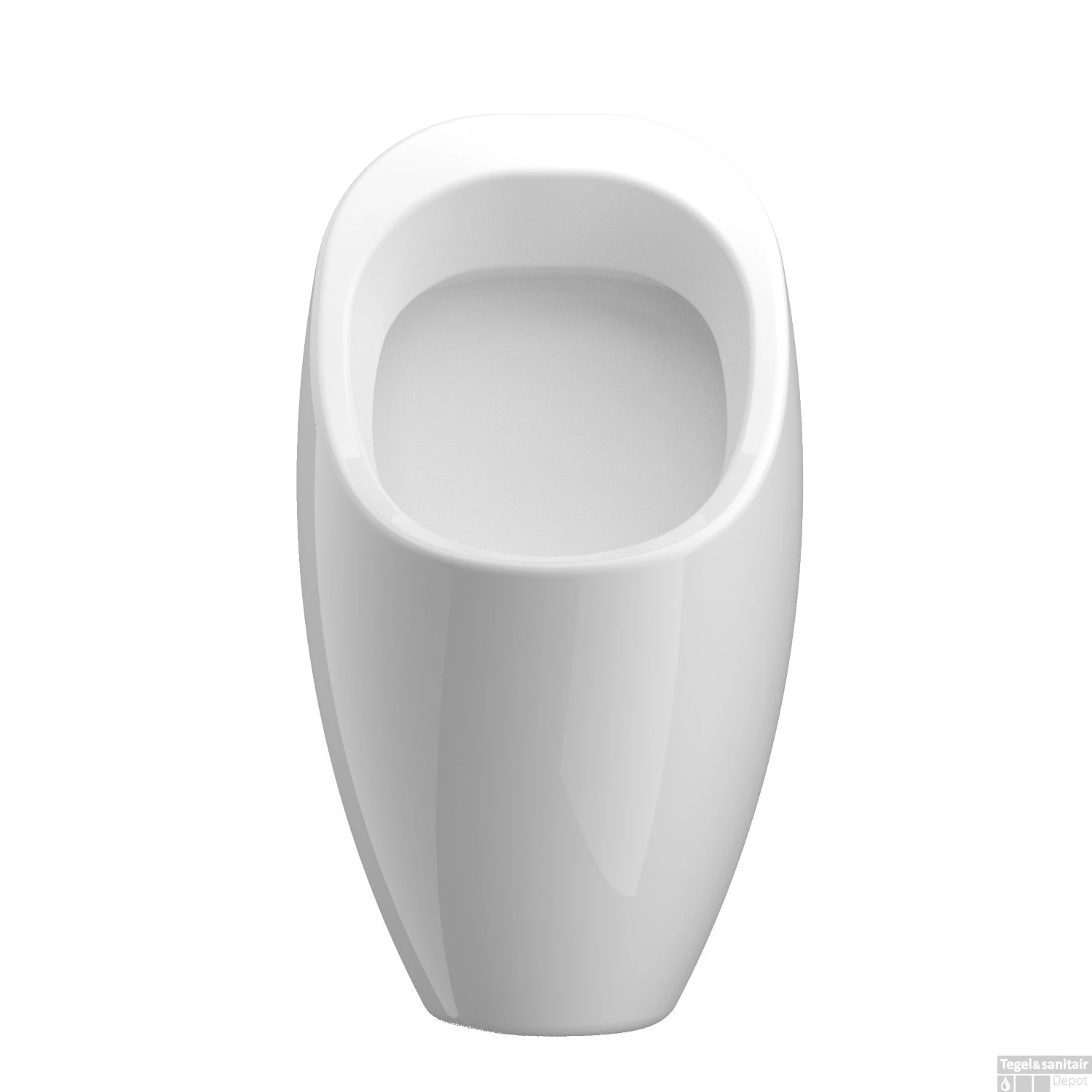 Urinoir Ipee U3 Dome Keramiek Instelbaar Spoelvolume Achterinlaat 55x31x31.5 Cm Wit - Afbeelding 2