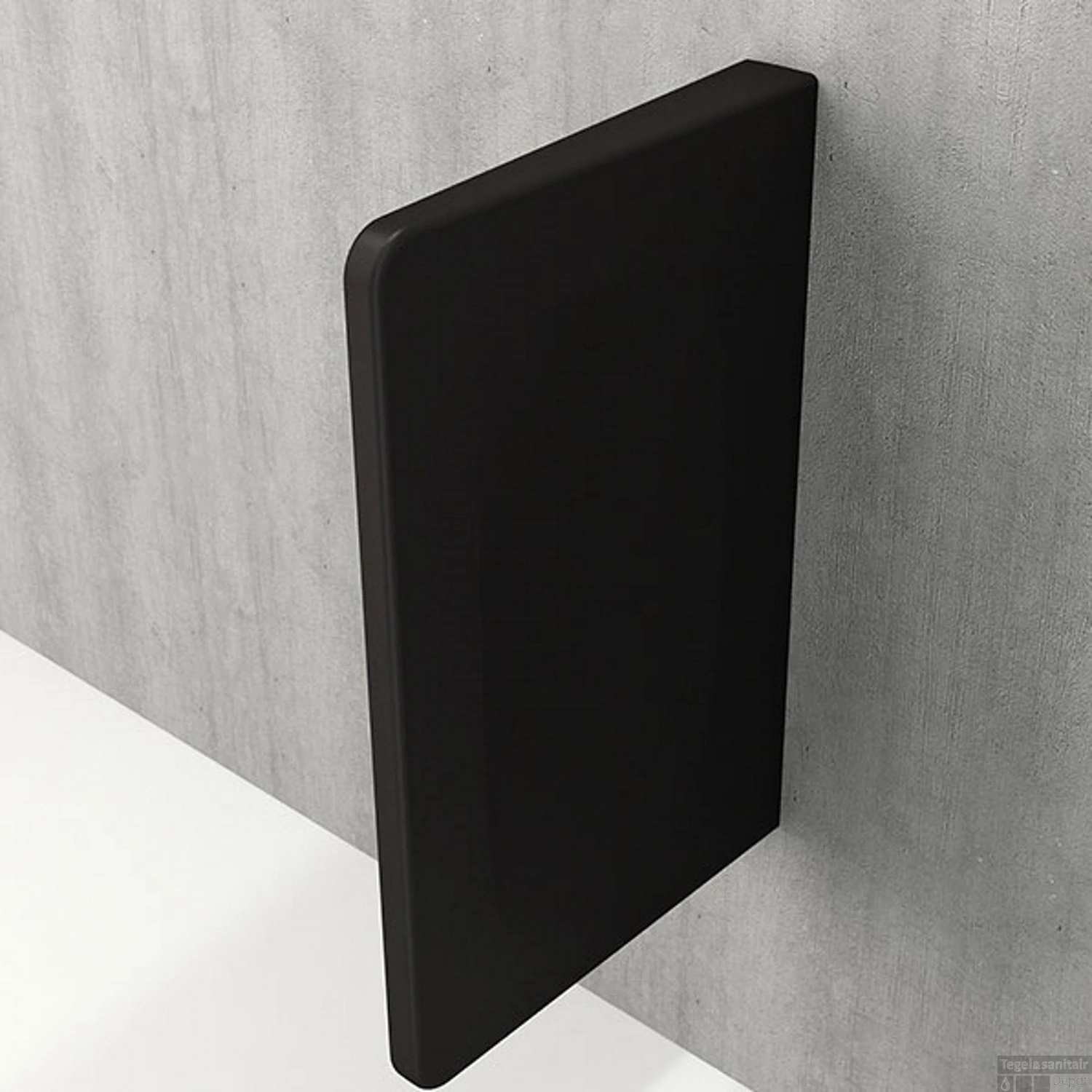 Urinoirscherm Boss & Wessing Bocchi Mat Zwart 3 Urinoirscherm Boss & Wessing Bocchi Mat Zwart