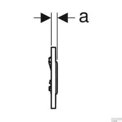 Urinoirstuursysteem Geberit Sigma 10 Pneumatische Bediening RVS Geborsteld -Geberiter Meubels Geschaft urinoirstuursysteem geberit sigma 10 pneumatische bediening rvs geborsteld tec1
