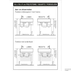 INK Versus Fontein Onderkast Universeel Links- Of Rechts Draaiend 36x18x30cm Relief Grijs -Geberiter Meubels Geschaft versus onderkast 1 1 2