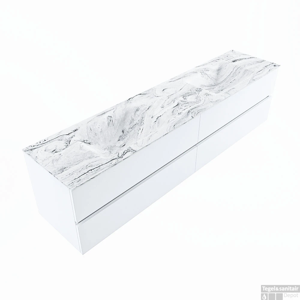 MONDIAZ VICA-DLUX 200cm Badmeubel Onderkast Talc 4 Lades. Inbouw Wastafel CLOUD Dubbel Zonder Kraangat, Kleur Glace, En Spiegel Model SPOT 3 MONDIAZ VICA-DLUX 200cm Badmeubel Onderkast Talc 4 Lades. Inbouw Wastafel CLOUD Dubbel Zonder Kraangat, Kleur Glace, En Spiegel Model SPOT