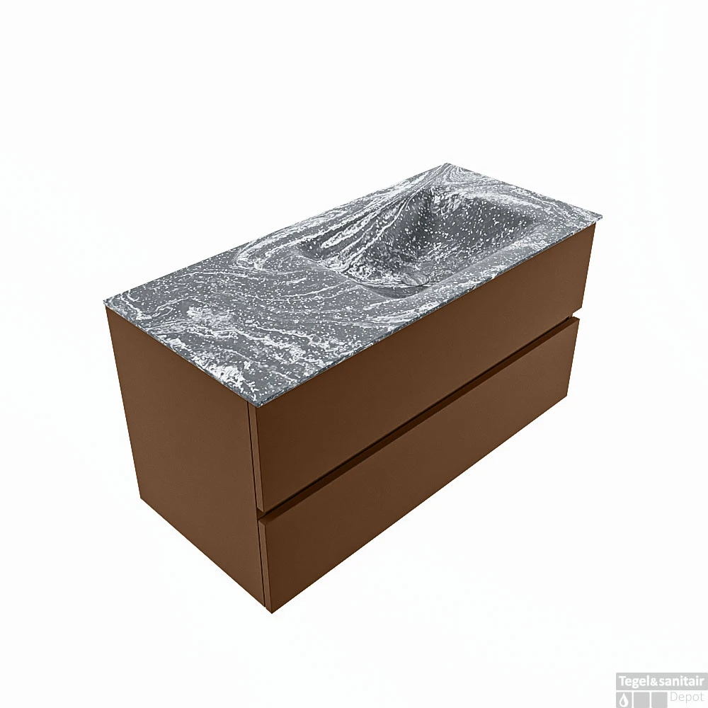 MONDIAZ VICA-DLUX 100cm Badmeubel Onderkast Rust 2 Lades. Inbouw Wastafel CLOUD Rechts Zonder Kraangat, Kleur Lava, En Spiegel Model SPOT 3 MONDIAZ VICA-DLUX 100cm Badmeubel Onderkast Rust 2 Lades. Inbouw Wastafel CLOUD Rechts Zonder Kraangat, Kleur Lava, En Spiegel Model SPOT