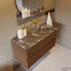 MONDIAZ VICA-DLUX 100cm Badmeubel Onderkast Rust 2 Lades. Inbouw Wastafel CLOUD Rechts Zonder Kraangat, Kleur Lava, En Spiegel Model SPOT 14 MONDIAZ VICA-DLUX 100cm Badmeubel Onderkast Rust 2 Lades. Inbouw Wastafel CLOUD Rechts Zonder Kraangat, Kleur Lava, En Spiegel Model SPOT -Geberiter Meubels Geschaft vica dluxe inbouw cloud lava rust side2 0010 13132514389086