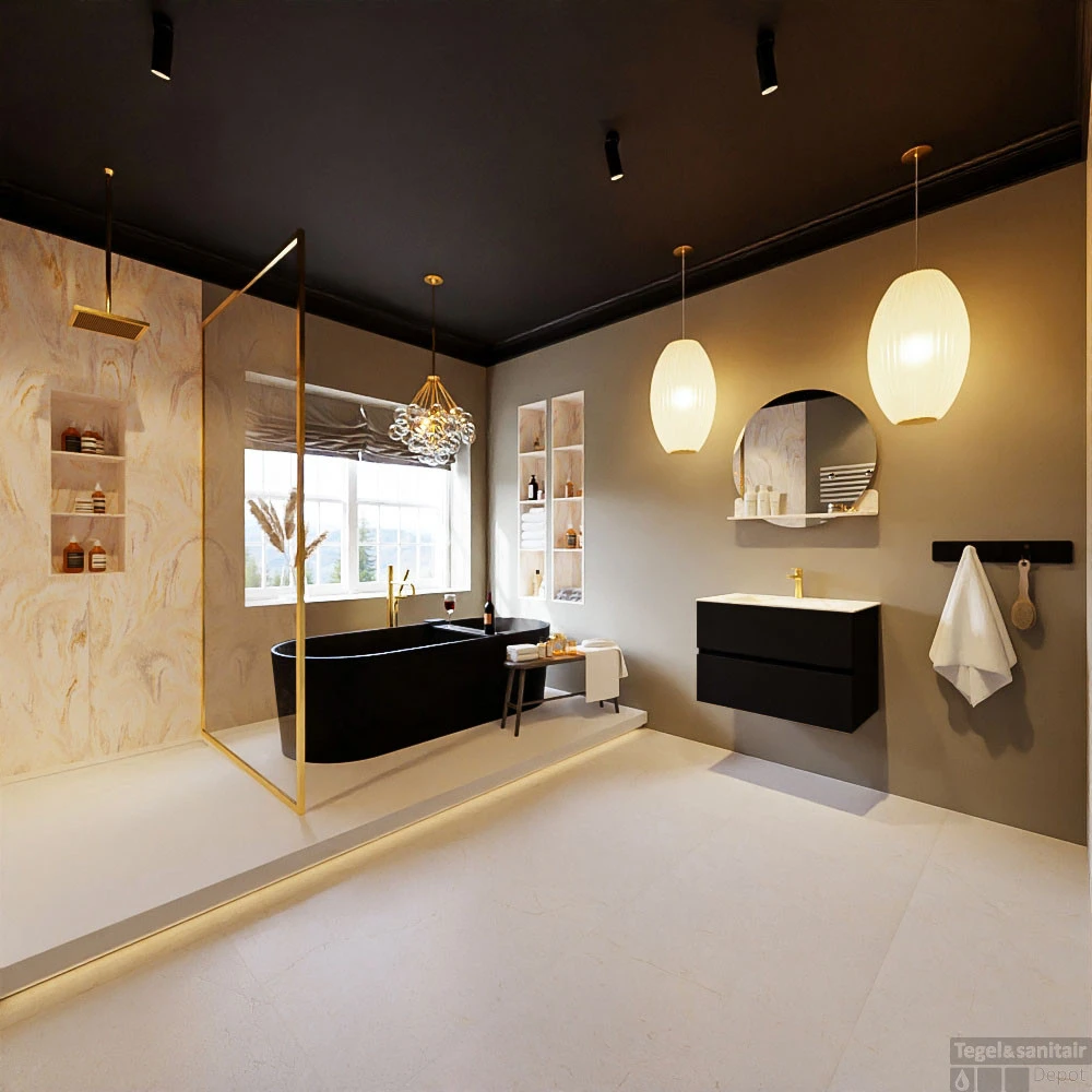 MONDIAZ VICA-DLUX 70cm Badmeubel Onderkast Urban 2 Lades. Inbouw Wastafel CLOUD Midden 1 Kraangat, Kleur Ostra, En Spiegel Model SPOT 10 MONDIAZ VICA-DLUX 70cm Badmeubel Onderkast Urban 2 Lades. Inbouw Wastafel CLOUD Midden 1 Kraangat, Kleur Ostra, En Spiegel Model SPOT - Afbeelding 8