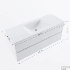 MONDIAZ VICA-DLUX 120cm Badmeubel Onderkast Plata 2 Lades. Inbouw Wastafel CLOUD Midden 1 Kraangat, Kleur Opalo. 15 MONDIAZ VICA-DLUX 120cm Badmeubel Onderkast Plata 2 Lades. Inbouw Wastafel CLOUD Midden 1 Kraangat, Kleur Opalo. -Geberiter Meubels Geschaft vicadluxe120cmcentermaattekening 8151264472391