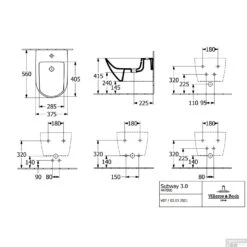 Wandbidet Villeroy & Boch Subway 3.0 CeramicPlus 56x37.5x27cm Wit Alpin -Geberiter Meubels Geschaft wandbidet villeroy boch subway 3.0 ceramicplus 56x37.5x27cm wit alpin tech