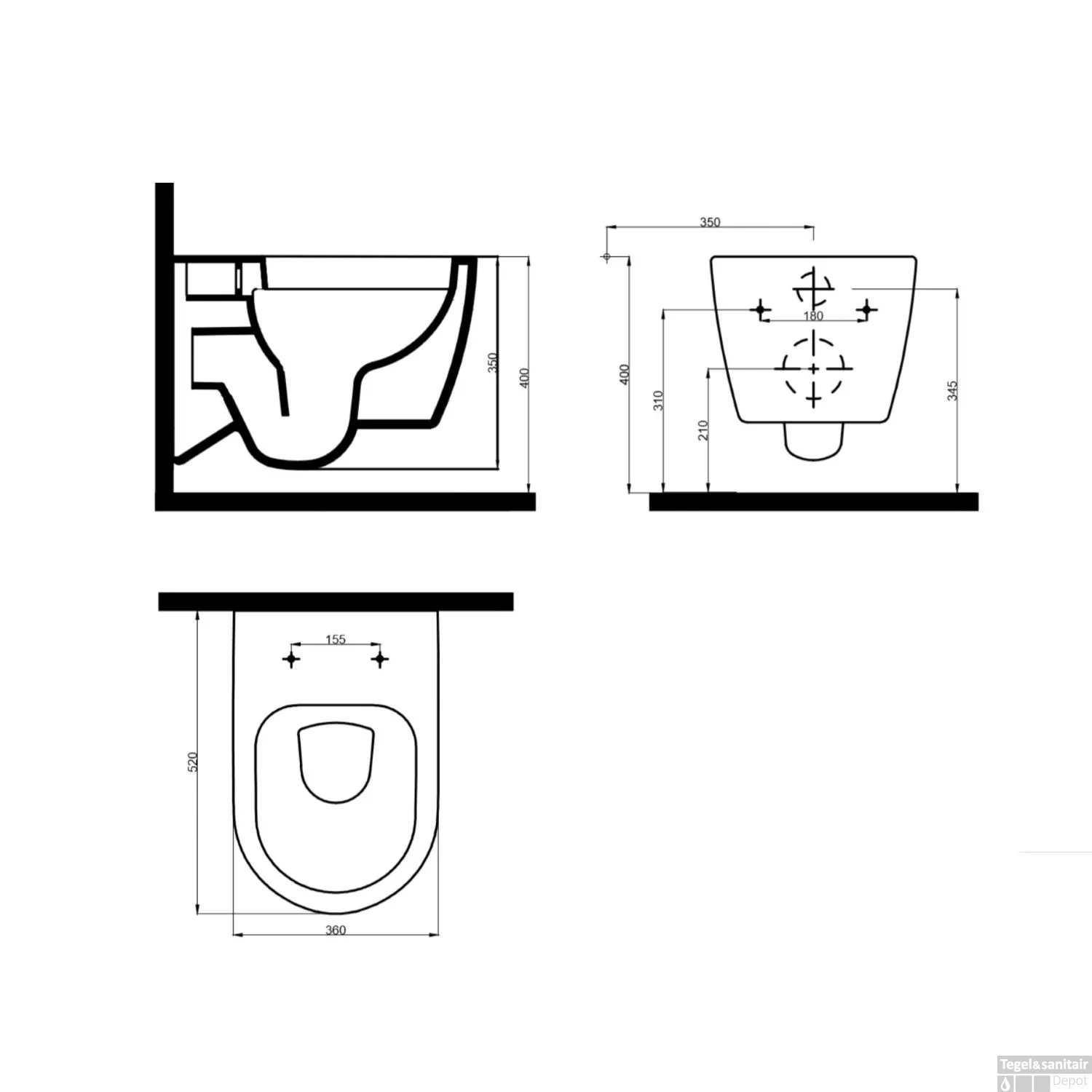 Geberit UP320 Toiletset Set13 Idevit Alfa Matzwart Randloos Met Matzwarte Drukplaat 8 Geberit UP320 Toiletset Set13 Idevit Alfa Matzwart Randloos Met Matzwarte Drukplaat - Afbeelding 6