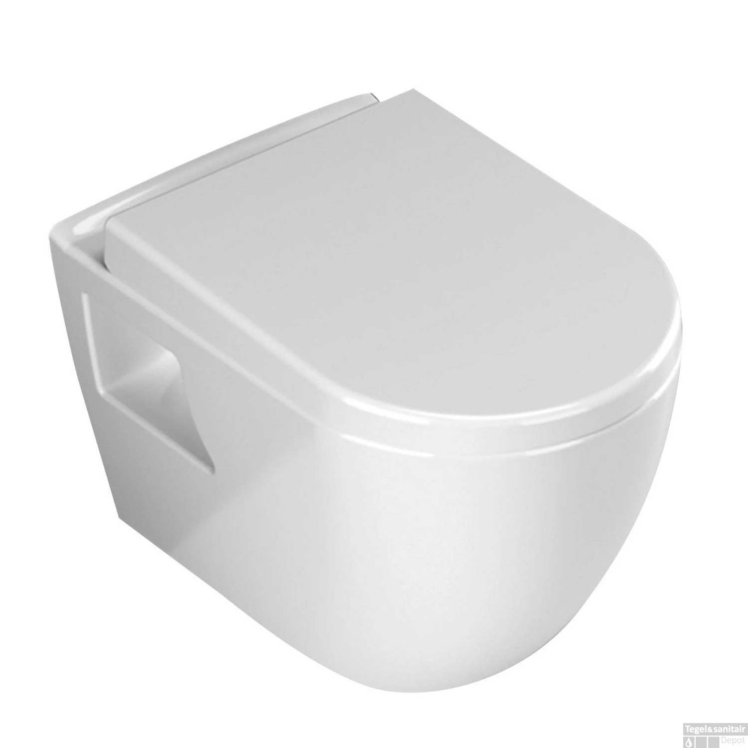 Wandcloset Boss & Wessing Arthur Met RVS Sproeier Wit (Exclusief Zitting) 3 Wandcloset Boss & Wessing Arthur Met RVS Sproeier Wit (Exclusief Zitting)