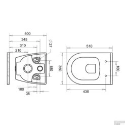 Wandcloset Boss & Wessing Arthur Wit (Exclusief Zitting) -Geberiter Meubels Geschaft wandcloset boss wessing arthur wit exclusief zitting tech