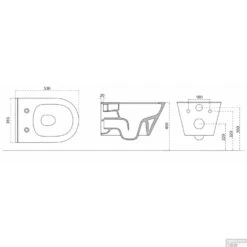 Wandcloset Boss & Wessing Tia Softclose Rimless Met Toiletzitting Glans Wit -Geberiter Meubels Geschaft wandcloset boss wessing tia softclose rimless met toiletzitting glans wit tech