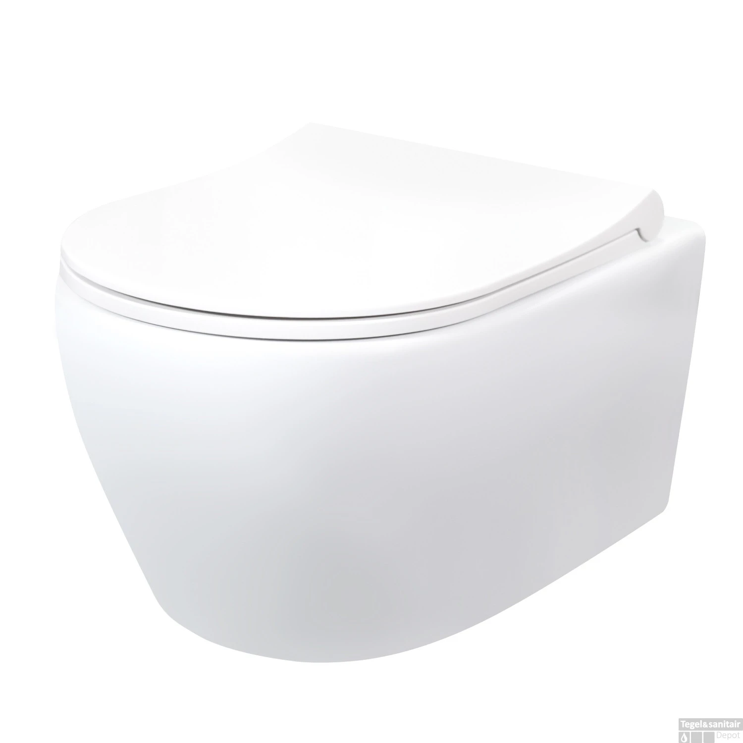 Wandcloset Boss & Wessing Aloni Keramiek Hoogglans Wit Met RVS Sproeier (Excl. Zitting) 3 Wandcloset Boss & Wessing Aloni Keramiek Hoogglans Wit Met RVS Sproeier (Excl. Zitting)