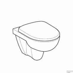 Wandcloset Geberit 280 WC-pack Diepspoel Met Zitting Wit -Geberiter Meubels Geschaft wandcloset geberit 280 wc pack diepspoel met zitting wit 2