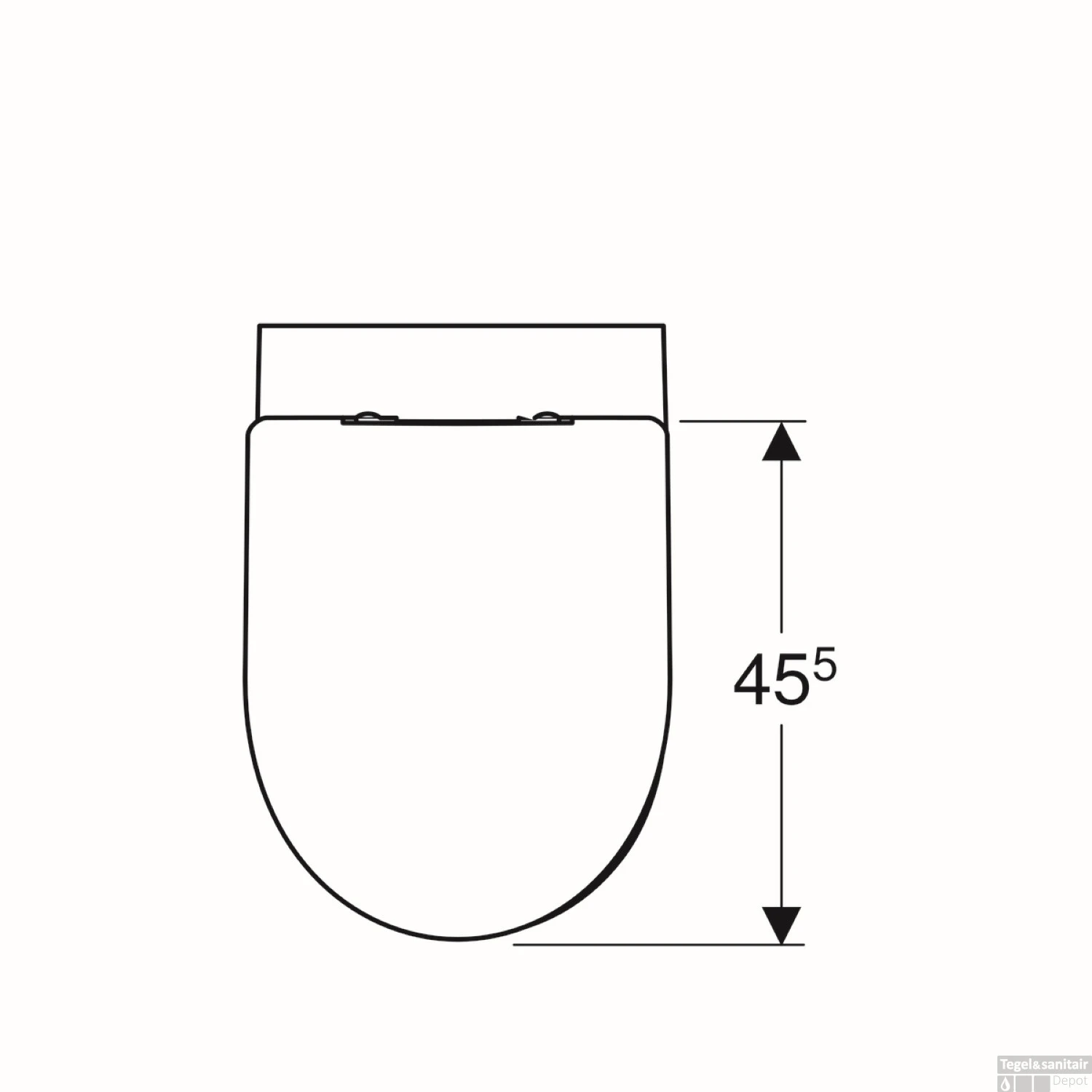 Wandcloset Geberit 300 WC-pack Rimfree Diepspoel Softclose Wit 6 Wandcloset Geberit 300 WC-pack Rimfree Diepspoel Softclose Wit - Afbeelding 4