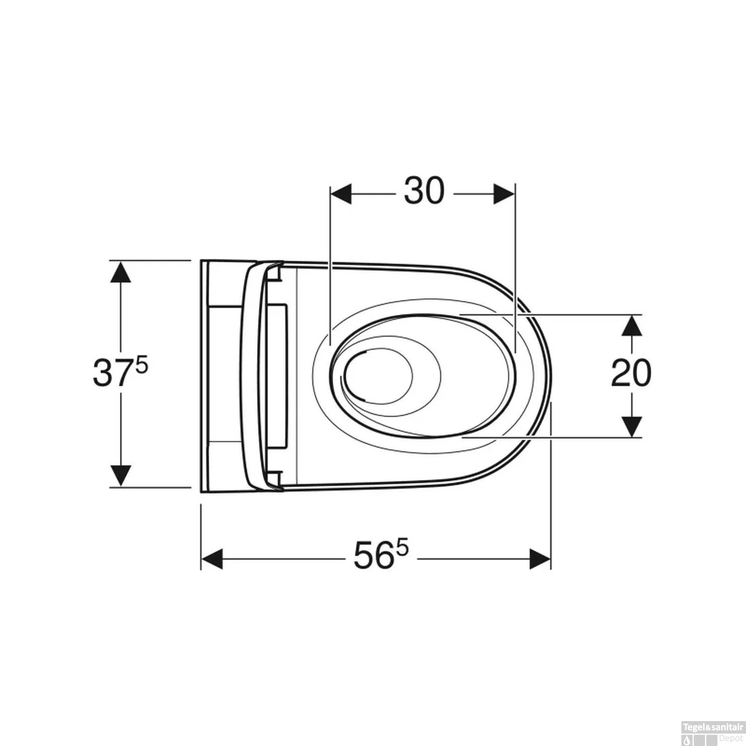 Wandcloset Geberit Aquaclean Sela Smart Douche WC Met Softclose Zitting Mat Wit - Afbeelding 3