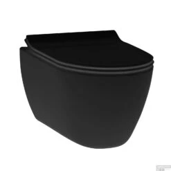 Geberit UP320 Toiletset Set13 Idevit Alfa Matzwart Randloos Met Matzwarte Drukplaat 14 Geberit UP320 Toiletset Set13 Idevit Alfa Matzwart Randloos Met Matzwarte Drukplaat -Geberiter Meubels Geschaft wandcloset idevit alfa matzwart randloos keramiek 36x52x30cm exclusief zitting 1