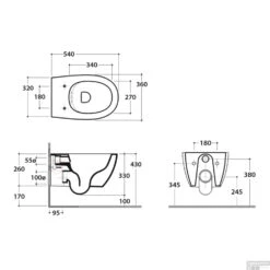 Wandcloset Luca Sanitair Vaso Rimless 54x36cm Mat Zwart (Exclusief Zitting) -Geberiter Meubels Geschaft wandcloset luca sanitair rimless 54x36cm mat zwart exclusief zitting glmds03.ar tech
