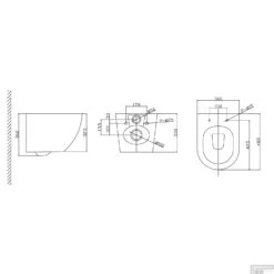 BWS Wandcloset Mudo | Randloos | Glans Wit (inclusief Zitting) -Geberiter Meubels Geschaft wandcloset mudo randloos glans wit inclusief zitting tech 1 24