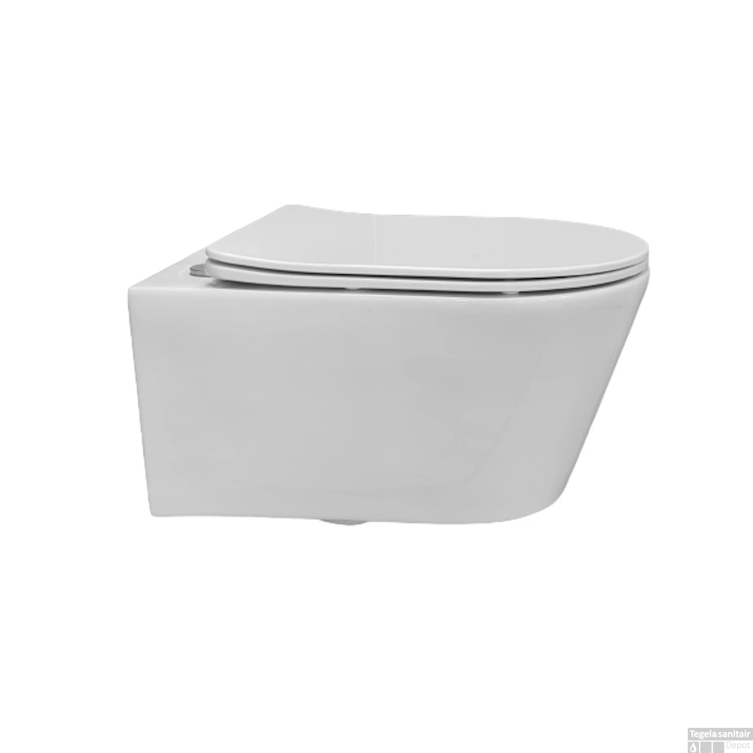 Wandcloset Sanilux Easy Flush Rimfree (Incl. Flatline Zitting) 7 Wandcloset Sanilux Easy Flush Rimfree (Incl. Flatline Zitting) - Afbeelding 5