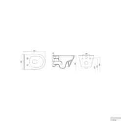 Wandcloset Wiesbaden Luxe Rimless 53 Cm Inclusief Bidet-functie Wit 9 Wandcloset Wiesbaden Luxe Rimless 53 Cm Inclusief Bidet-functie Wit -Geberiter Meubels Geschaft wandcloset wiesbaden luxe rimless 53 inclusief bidet functie wit tech