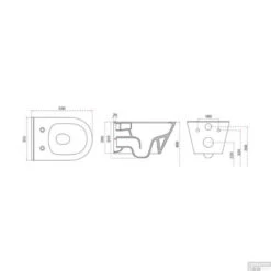 Wandcloset Wiesbaden Stereo Rimless Zonder Zitting Mat Wit -Geberiter Meubels Geschaft wandcloset wiesbaden stereo rimless zonder zitting mat wit tech